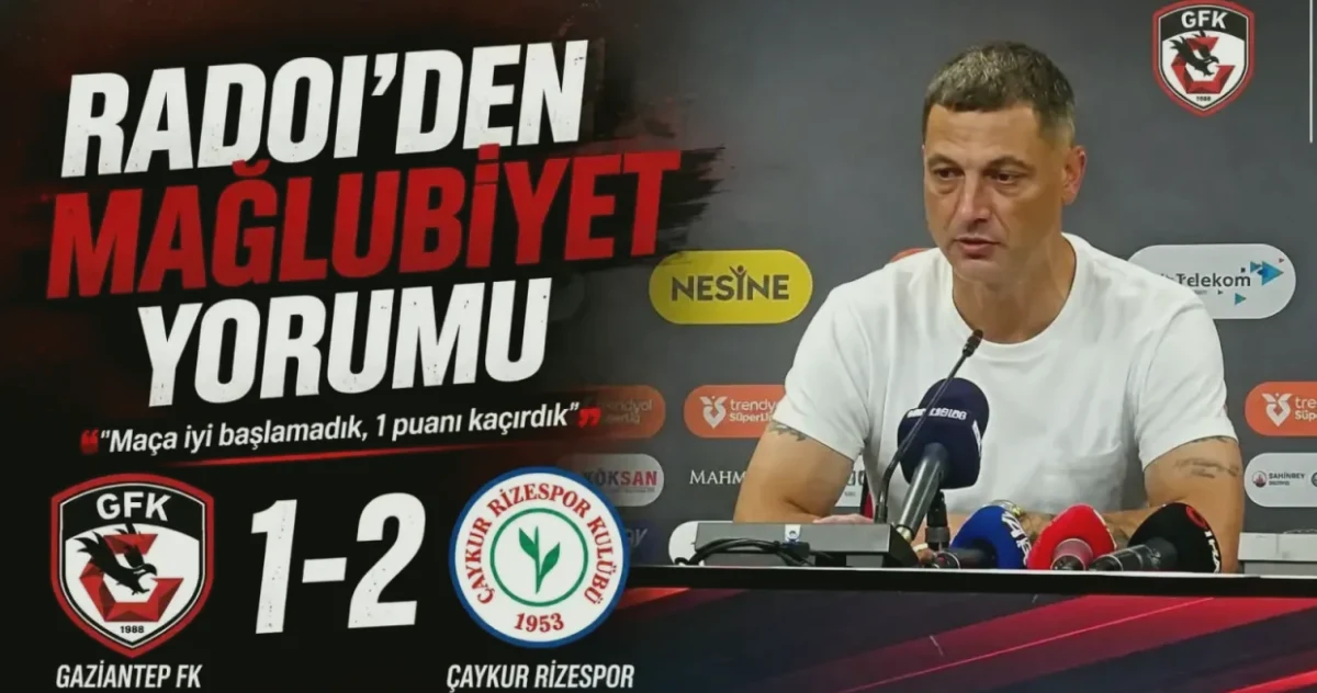 Radoi: Gaziantep FK Taraftar Tepkisinde Haklı
