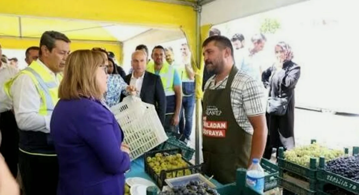 Serinevler'de Tarladan Sofraya Pazarı Açıldı