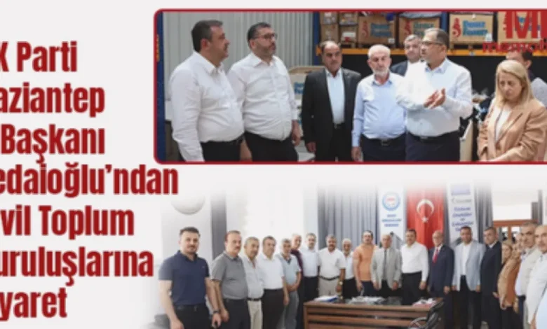 STK iş birliği - STK'larla Güçlü Bağlar: AK Parti Gaziantep’ten Ortak Akıl...