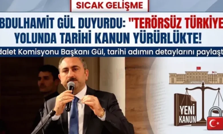 Terörsüz Türkiye - Terörsüz Türkiye İçin Kanun Yürürlükte