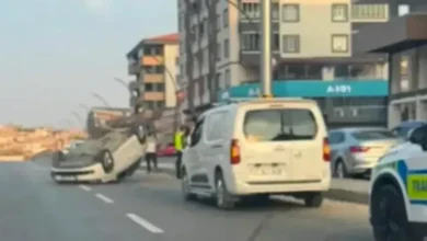 Gaziantep trafik kazası - Yeşilvadi'de Lüks Araç Takla Attı: Gaziantep Trafik Kazası