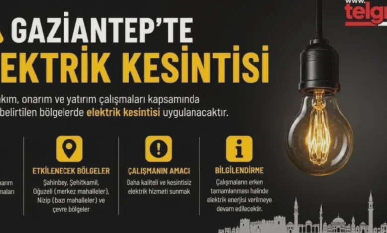 Gaziantep elektrik kesintisi - Elektrik Kesintisi: Gaziantep'te Alarm Zilleri Çalıyor!