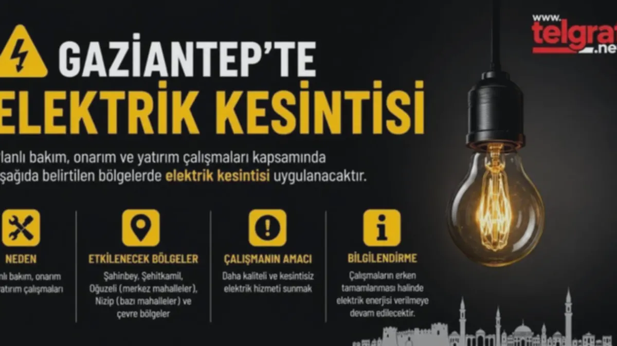 Gaziantep: Elektrik Kesintisi Paniği Kapıda