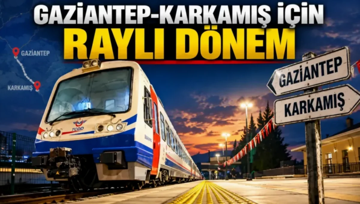 Gaziantep-Karkamış Demiryolu Hattı Açılıyor