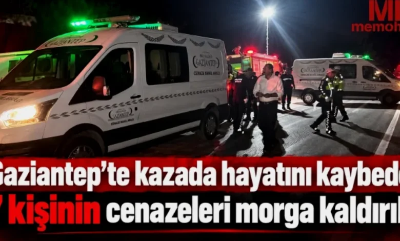 Gaziantep can kaybı kazası - Gaziantep Kazasında 7 Can Yitirildi