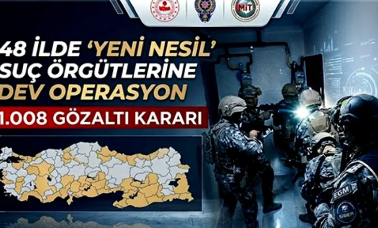 Gaziantep yeni nesil suç - Gaziantep Yeni Nesil Suç: 1008 Gözaltı