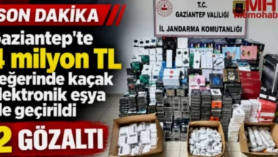 Gaziantep kaçak elektronik - Gaziantep'te 4 Milyonluk Kaçak Elektronik Operasyonu