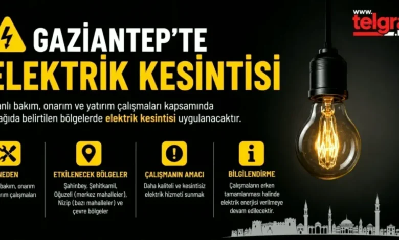 Gaziantep elektrik kesintisi - Gaziantep'te Elektrik Kesintisi Alarmı: Detaylar Ortaya Ç...