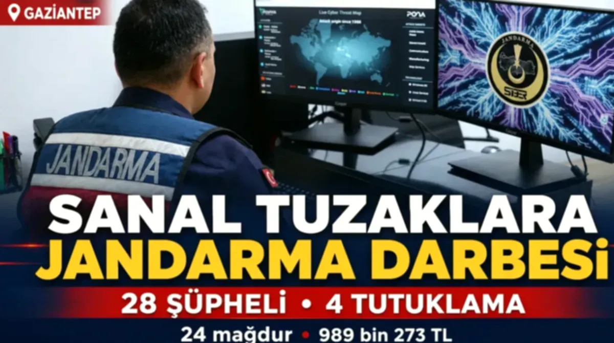 Gaziantep'te Siber Dolandırıcılar Çökertildi
