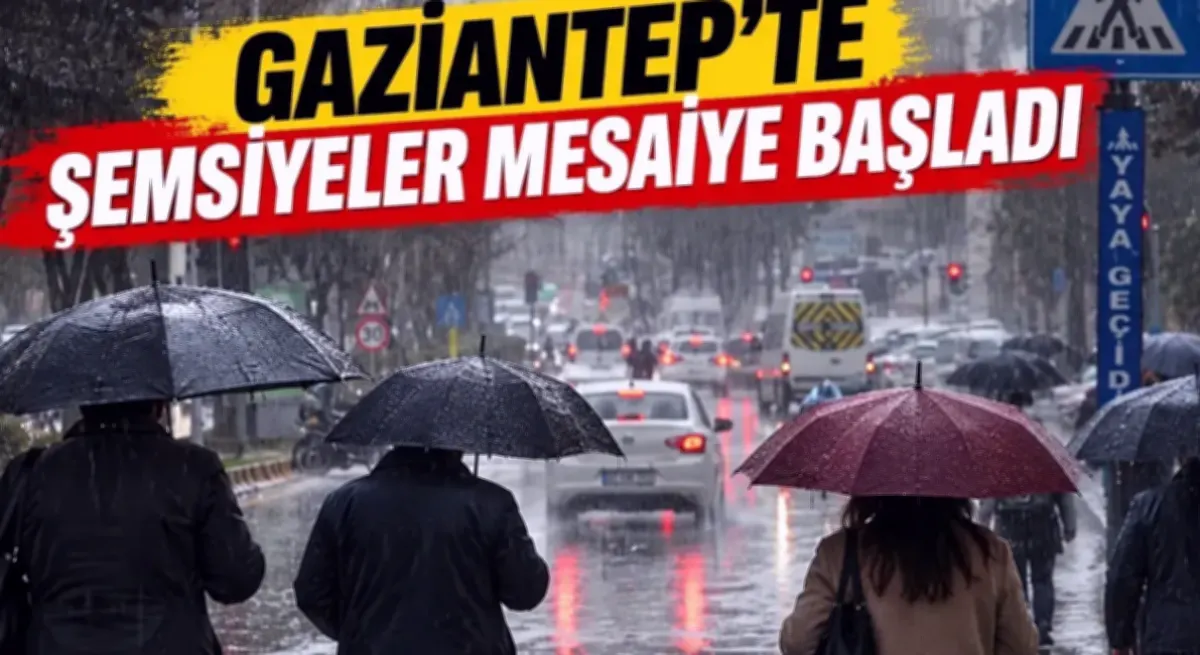 Gaziantep'te Yağmur Sevinci: Güneş Gitti