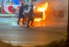 araç yangını - İslahiye'de Araç Yangını: Olay Yerinde Panik