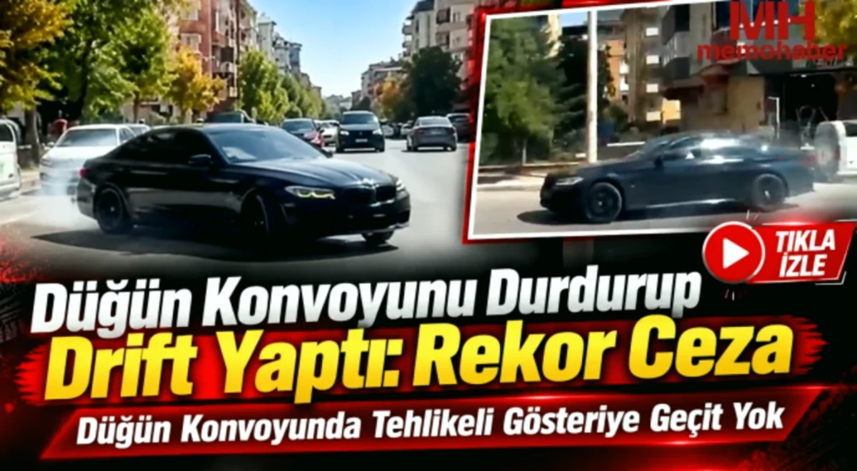 Konvoyda Drift: Gaziantep'te Cezalar Kesildi