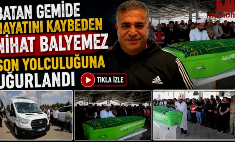 Nihat Balyemez cenaze - Nihat Balyemez'in Cenazesi Gaziantep'te Toprağa Verildi