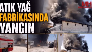 atık yağ yangını - Nizip'te Atık Yağ Yangını: Dumanlar Gökyüzünü Kapladı