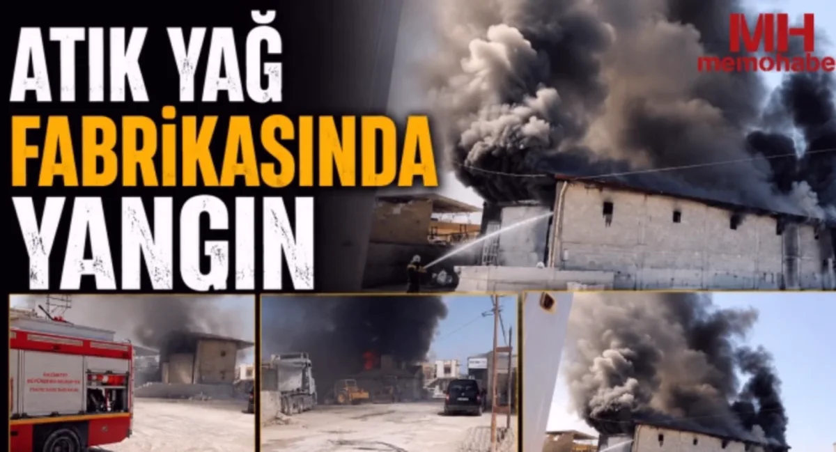 Nizip'te Atık Yağ Yangını: Dumanlar Gökyüzünü Kapladı