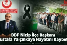 Mustafa Yalçınkaya vefatı - Nizip'te Mustafa Yalçınkaya Vefatı Üzdü