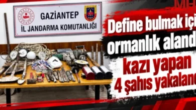 define kazısı - Nurdağı'nda Define Kazısı: 4 Kişi Suçüstü Yakalandı