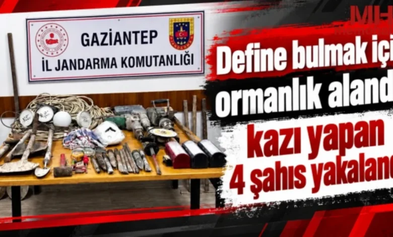 define kazısı - Nurdağı'nda Define Kazısı: 4 Kişi Suçüstü Yakalandı