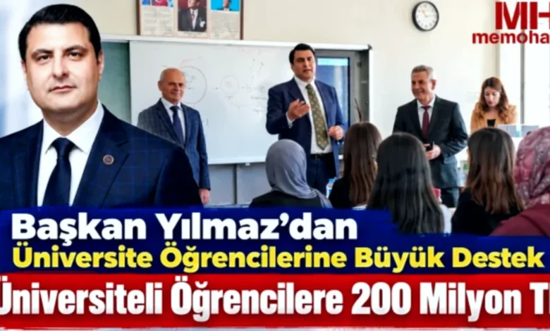 öğrencilere destek - Öğrencilere Destek: Yılmaz'dan 20 Bin TL