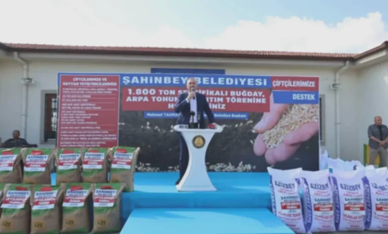 Şahinbey tohum desteği - Şahinbey Çiftçisine 1800 Ton Tohum Desteği