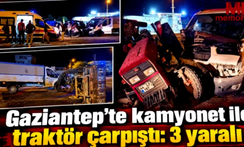 traktör kamyonet kazası - Yavuzeli'nde Traktör Kamyonet Çarpıştı: Yaralılar Var