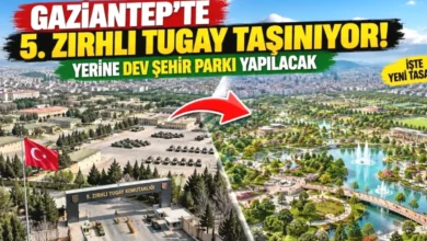 5. Zırhlı Tugay taşınıyor - Gaziantep 5. Zırhlı Tugay Park Oluyor