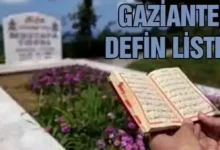 Gaziantep defin listesi - Gaziantep defin listesi