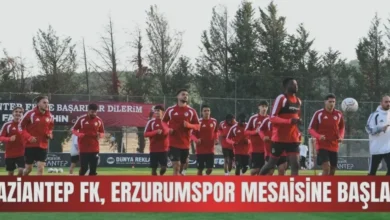Gaziantep FK Erzurum - Gaziantep FK Erzurum maçı mesaisinde