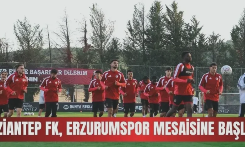 Gaziantep FK Erzurum - Gaziantep FK Erzurum maçı mesaisinde