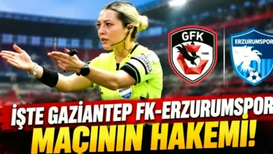 Gaziantep FK maçı - Gaziantep FK maçına kadın hakem ataması