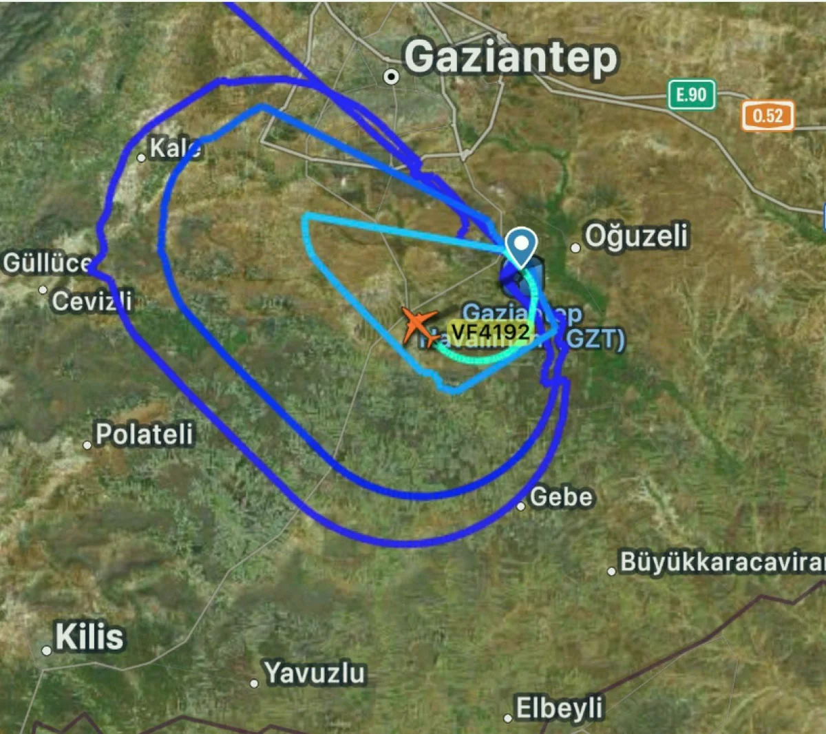 Gaziantep Havalimanı sis: Uçaklar inemedi