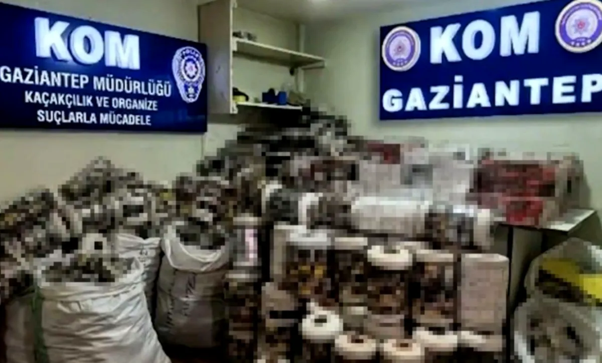 Gaziantep kaçak sigara operasyonu: 14 bin paket yakalandı