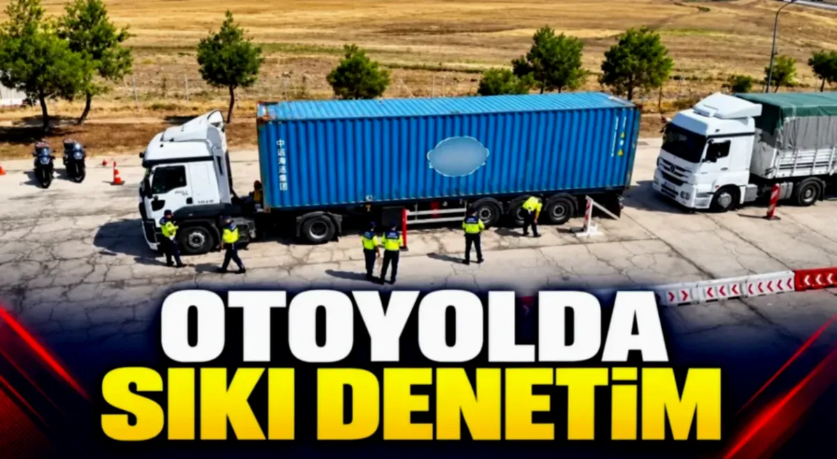 Gaziantep otoyolunda riskli lastik denetimi