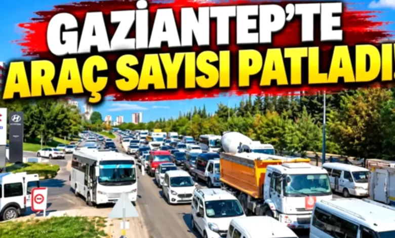 Gaziantep trafiği - Gaziantep trafiği kilitlendi: 800 bin sınırında!