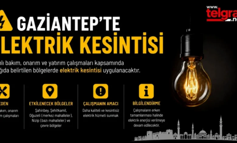 elektrik kesintisi - Gaziantep'te Elektrik Kesintisi: Detaylı İnceleme