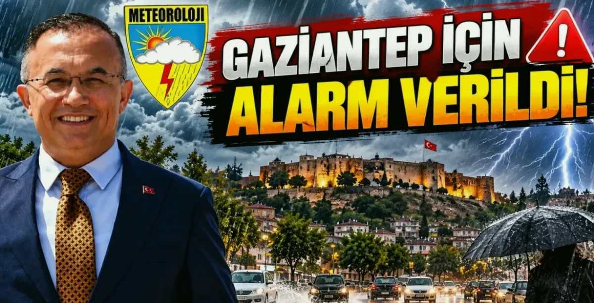 Gaziantep'te Kuvvetli Yağış: Valilikten Uyarı