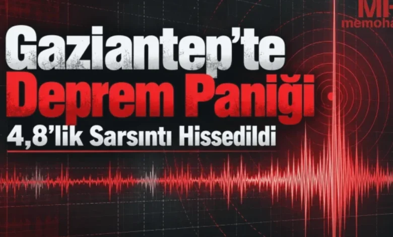 sarsıntı paniği - Gaziantep'te Sarsıntı Paniği: 4.8'lik Deprem