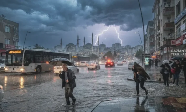 sel tehlikesi - Gaziantep'te Sel Tehlikesi: Yağış Geliyor