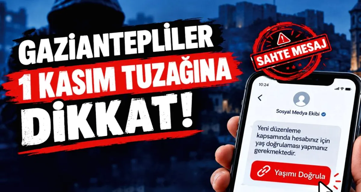 Gaziantep'te Sosyal Medya Dolandırıcılığı Uyarısı