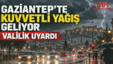 Gaziantep yağış uyarısı - Gaziantep'te Yağış Tehlikesi: Tedbir Şart