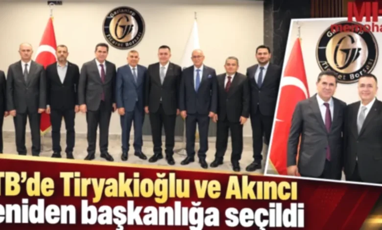Tiryakioğlu Akıncı yeniden başkan - GTB: Tiryakioğlu ve Akıncı Birlikte Devam