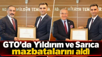 GTO mazbata töreni - GTO yönetiminden mazbata töreni