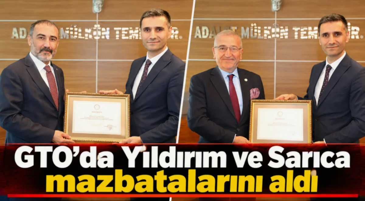 GTO yönetiminden mazbata töreni