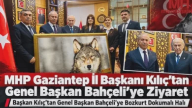 MHP Gaziantep Başkanı - MHP Gaziantep Başkanı Bahçeli'ye Özel Halı Verdi
