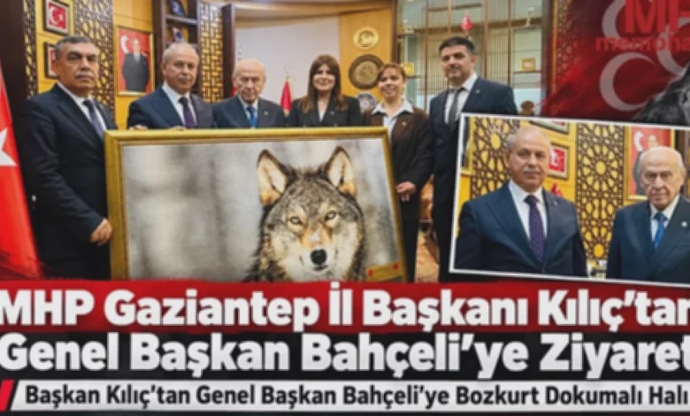 MHP Gaziantep Başkanı - MHP Gaziantep Başkanı Bahçeli'ye Özel Halı Verdi