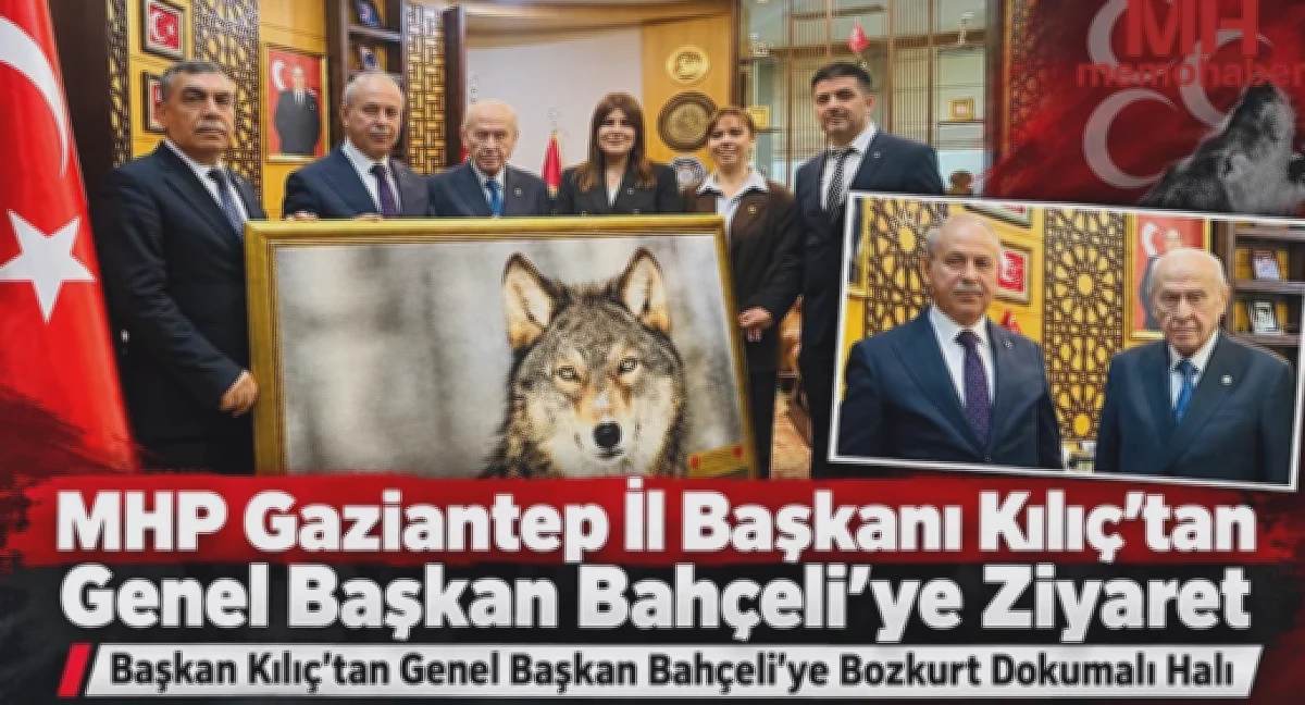 MHP Gaziantep Başkanı Bahçeli'ye Özel Halı Verdi