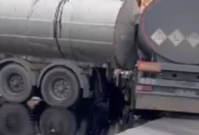 Nurdağı'nda Tehlikeli Kaza - Nurdağı'nda Tehlikeli Kaza: Tanker Faciası Ucuz Atlatıldı