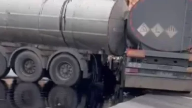 Nurdağı'nda Tehlikeli Kaza - Nurdağı'nda Tehlikeli Kaza: Tanker Faciası Ucuz Atlatıldı
