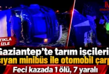 trafik kazası - Nurdağı'nda Trafik Kazası: 1 Ölü, 7 Yaralı