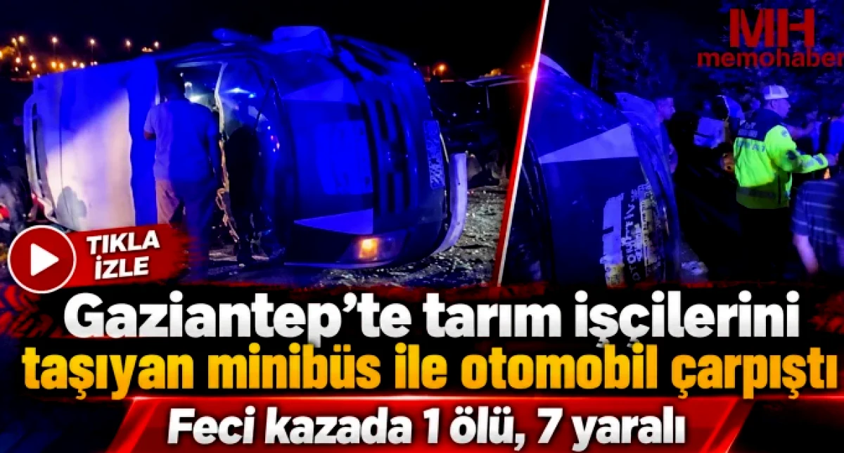 Nurdağı'nda Trafik Kazası: 1 Ölü, 7 Yaralı